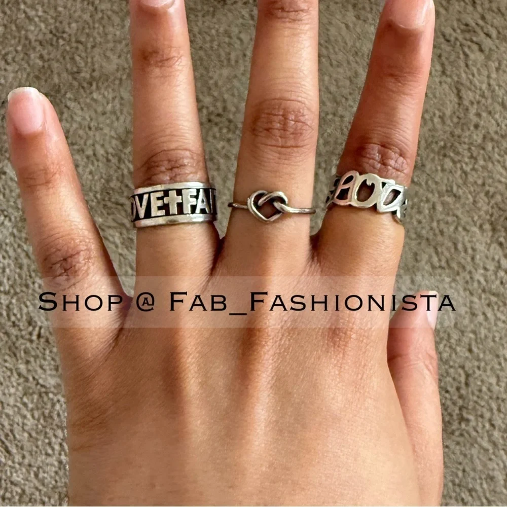 James Avery sterling Silver Ring Set